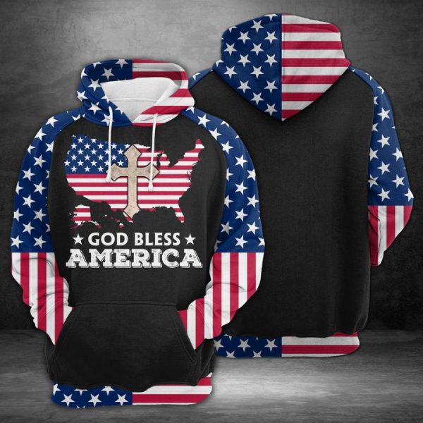 American Flag 3D Printed Hoodie/Zipper Hoodie