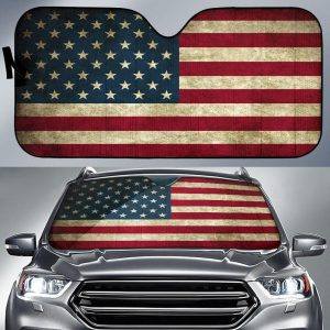 American Flag Car Auto Sun Shade