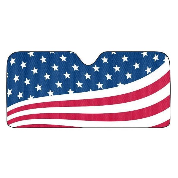 American Flag Universal Reflective Car Auto Sun Shade