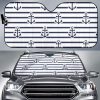 Anchor Rope Nautical Pattern Car Auto Sun Shade