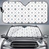 Anchor Rudder Nautical Pattern Car Auto Sun Shade