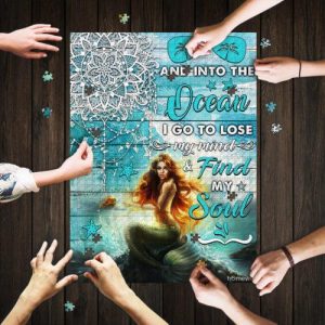 And Into The Ocean Mermaid Jigsaw Puzzle Set