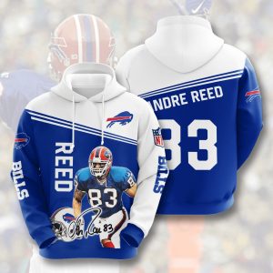 Andre Reed Buffalo Bills 3D Printed Hoodie/Zipper Hoodie