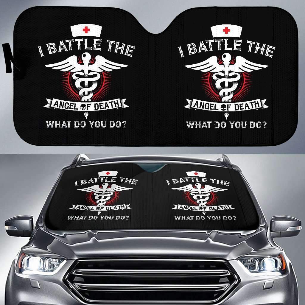 Angel of Death Nurses Car Auto Sun Shade Angel of Death Nurses Car Auto Sun Shade
