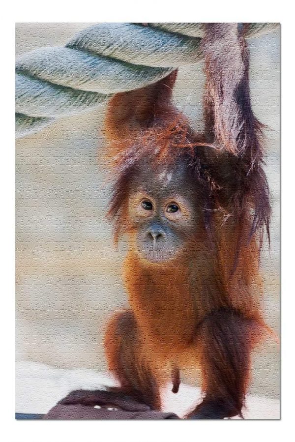 Animal Baby Orangutan Jigsaw Puzzle Set