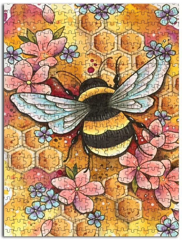 Animal Bees And Flowers Jigsaw Puzzle Set