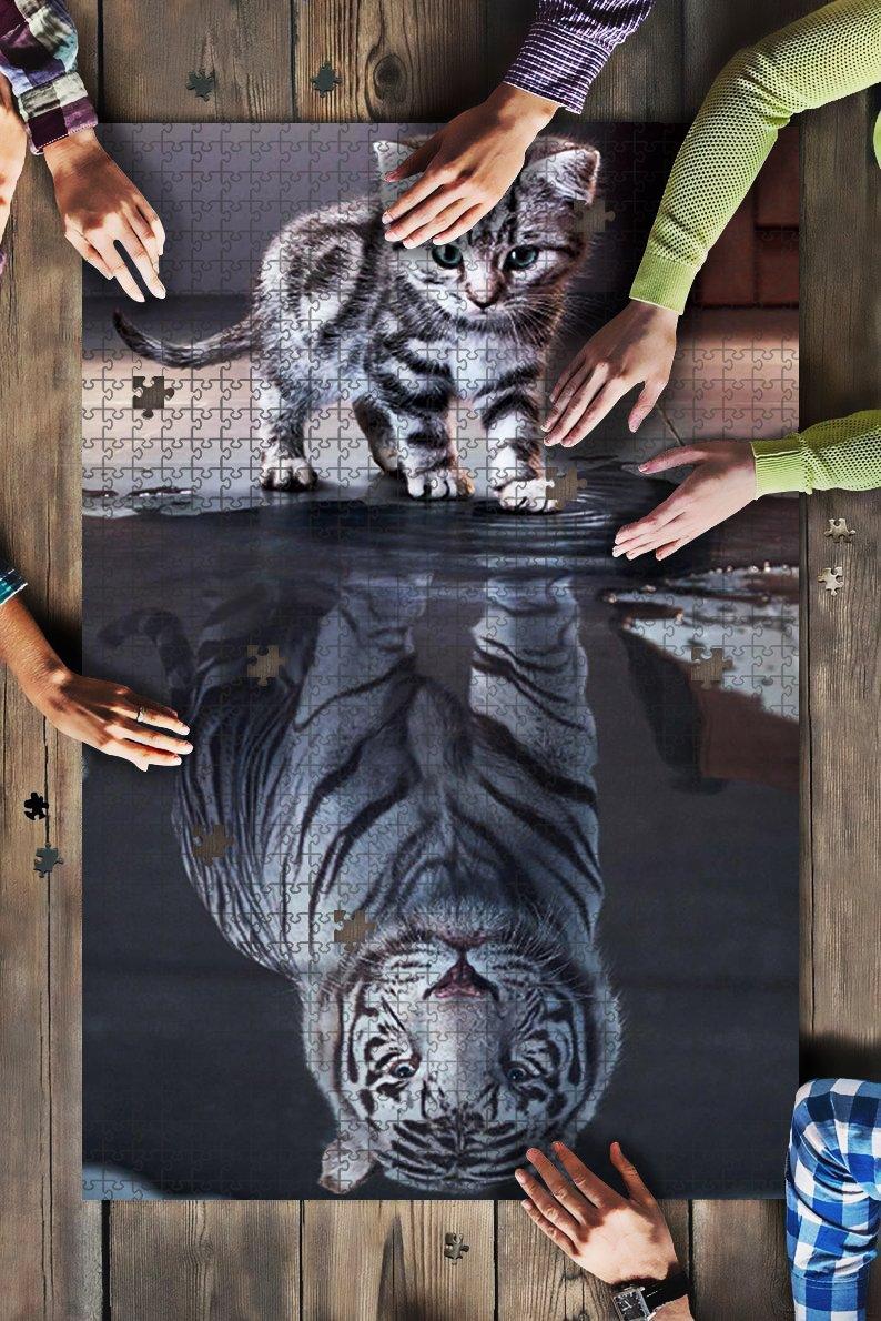 Animal Cat Brings The Soul Of Tiger Jigsaw Puzzle Set Animal Cat Brings The Soul Of Tiger Jigsaw Puzzle Set