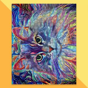 Animal Cat, Painting Jigsaw Puzzle Set