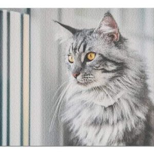 Animal Cats, Fluffy Gray Cat Jigsaw Puzzle Set