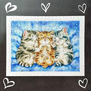 Animal Cats, Three Kittens Jigsaw Puzzle Set