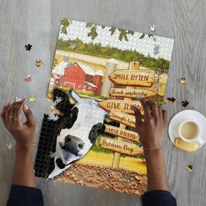 Animal Cow Face Jigsaw Puzzle Set