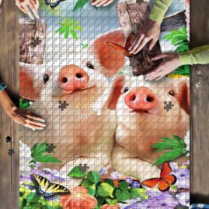Animal Cute Pigs Jigsaw Puzzle Set