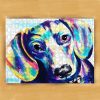 Animal Dachshund, Painting Jigsaw Puzzle Set