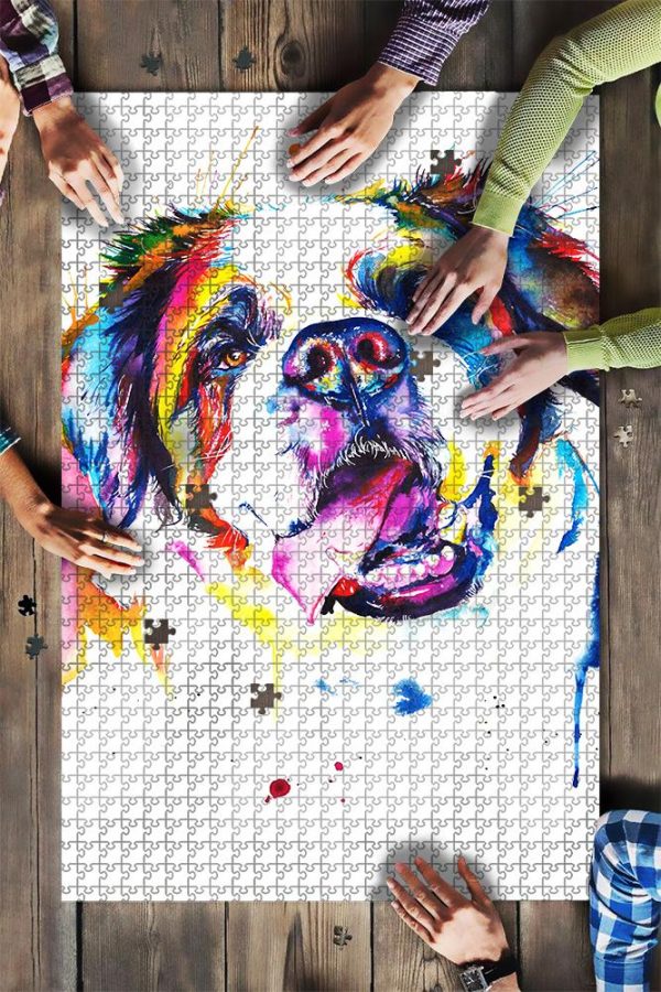 Animal Dog, Painting Jigsaw Puzzle Set