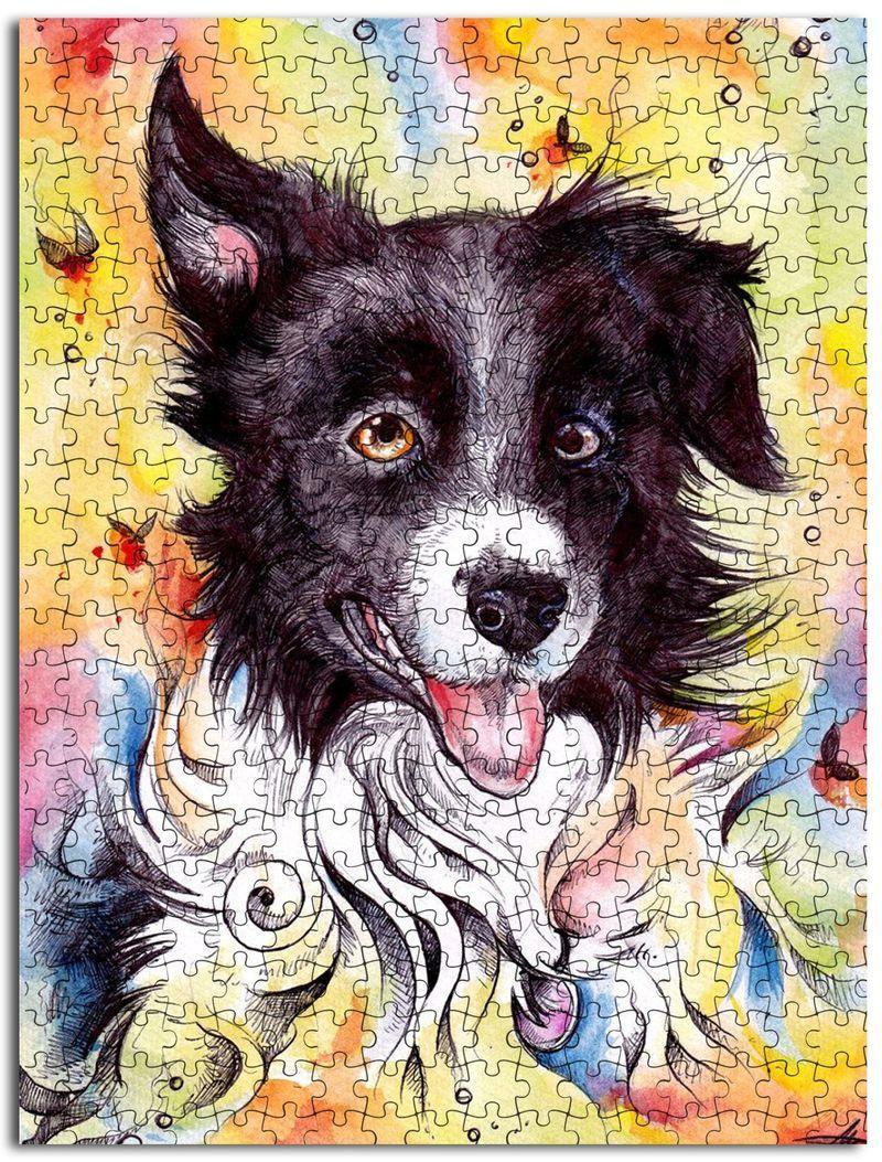 Animal Dogs, Border Collie Jigsaw Puzzle Set Animal Dogs, Border Collie Jigsaw Puzzle Set