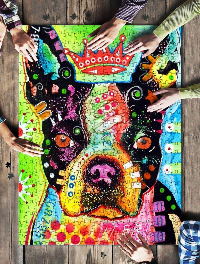 Animal Dogs, Boston Terrier Jigsaw Puzzle Set Animal Dogs, Boston Terrier Jigsaw Puzzle Set