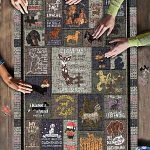 Animal Dogs, Dachshund Jigsaw Puzzle Set