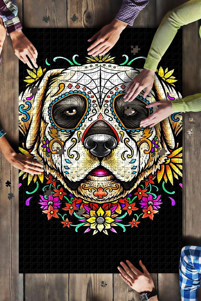 Animal Dogs Day Of The Dead Jigsaw Puzzle Set Animal Dogs Day Of The Dead Jigsaw Puzzle Set