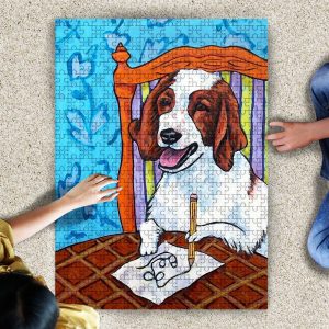 Animal Dogs, English Springer Spaniel Jigsaw Puzzle Set