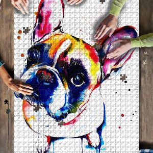 Animal Dogs, French Bulldog Jigsaw Puzzle Set