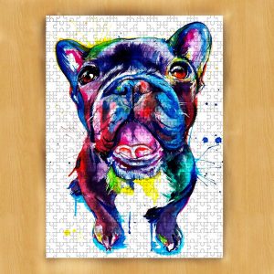 Animal Dogs, French Bulldog Jigsaw Puzzle Set