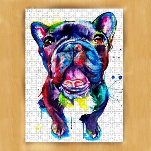 Animal Dogs, French Bulldog Jigsaw Puzzle Set
