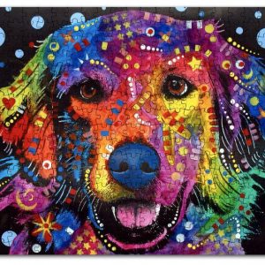 Animal Dogs, Golden Retriever Jigsaw Puzzle Set