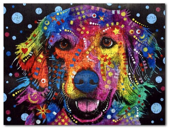 Animal Dogs, Golden Retriever Jigsaw Puzzle Set