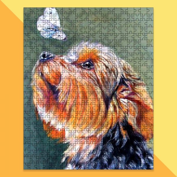 Animal Dogs, Yorkshire Terrier Jigsaw Puzzle Set