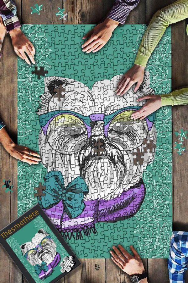 Animal Fashion Dog, Painting Jigsaw Puzzle Set