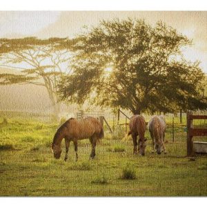 Animal Horses Grazing Jigsaw Puzzle Set