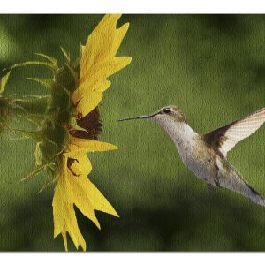 Animal Hummingbird And Sunflower Jigsaw Puzzle Set