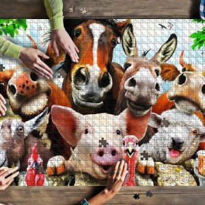 Animal In Cattle Farm Jigsaw Puzzle Set
