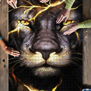 Animal Lightning Lion Jigsaw Puzzle Set