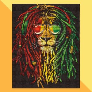 Animal Lion, Painting Jigsaw Puzzle Set