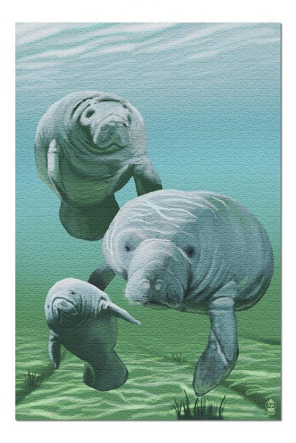 Animal Manatees Jigsaw Puzzle Set