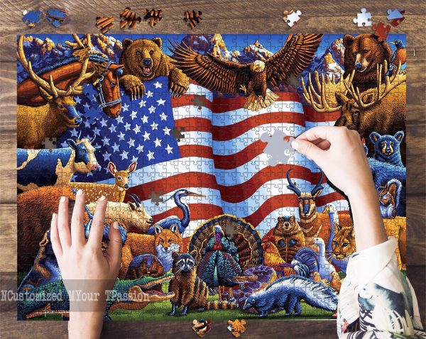 Animal Of America Jigsaw Puzzle Set