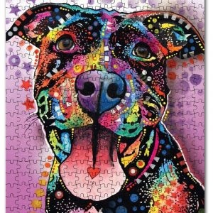 Animal Painting Pitbull Jigsaw Puzzle Set