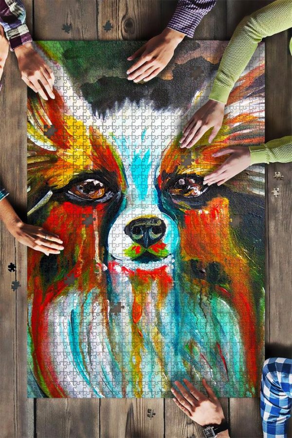 Animal Sad Dog, Painting Jigsaw Puzzle Set