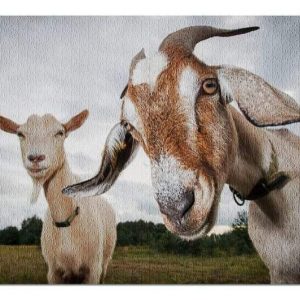 Animal Two Funny Goats Jigsaw Puzzle Set