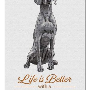 Animal Weimaraner Life Is Better Jigsaw Puzzle Set