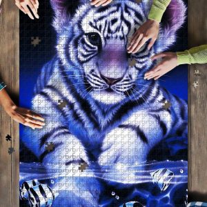 Animal White Tiger Jigsaw Puzzle Set