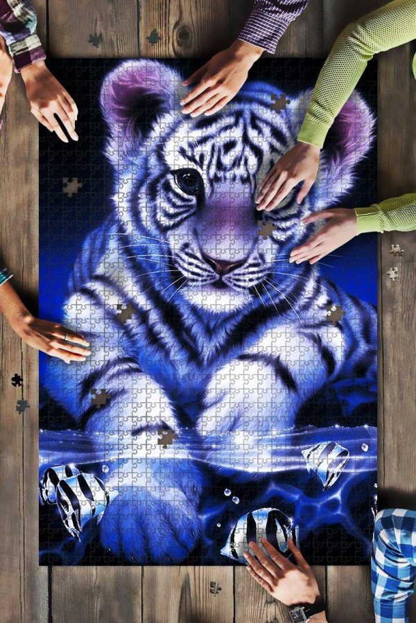 Animal White Tiger Jigsaw Puzzle Set
