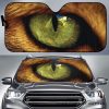 Animals Green Eyes Car Auto Sun Shade