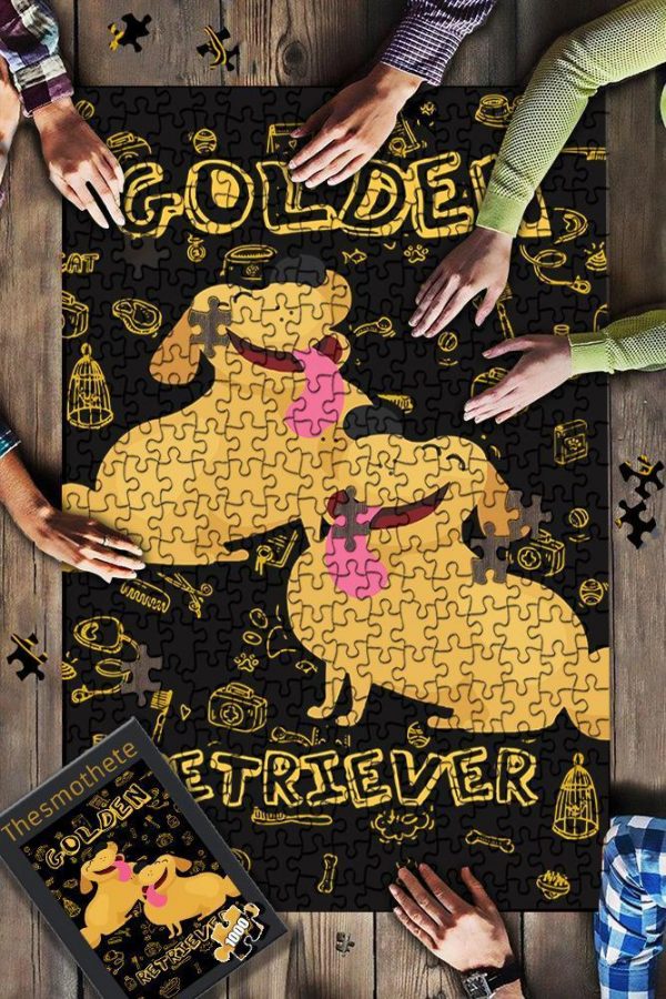 Animation, Golden Retriever Jigsaw Puzzle Set