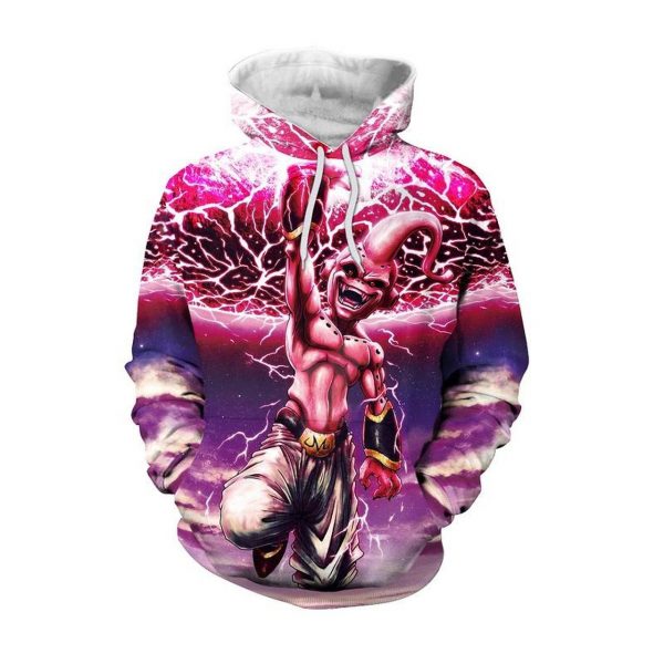 Anime Dragon Ball Z Majin Buu 3D Printed Hoodie/Zipper Hoodie