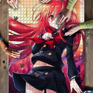 Anime Girl Fire Angel Jigsaw Puzzle Set