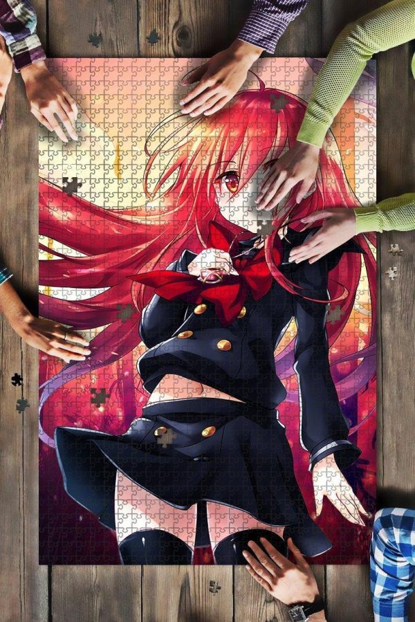 Anime Girl Fire Angel Jigsaw Puzzle Set