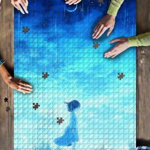 Anime Girl Night Lonely Jigsaw Puzzle Set