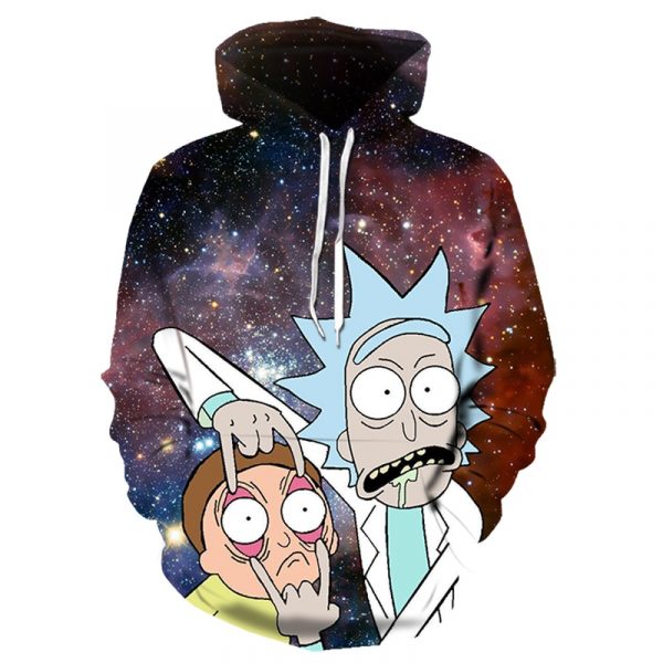 Anime Rick And Morty 3D Printed Hoodie/Zipper Hoodie